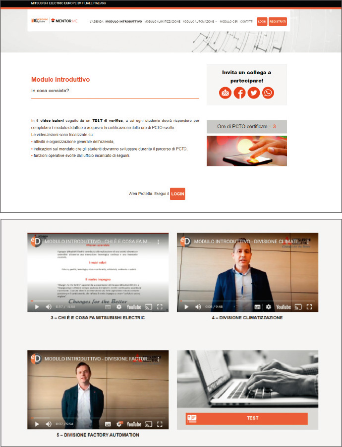 オンライン授業「MENTOR ME」e-Learning プログラム(イタリア)
